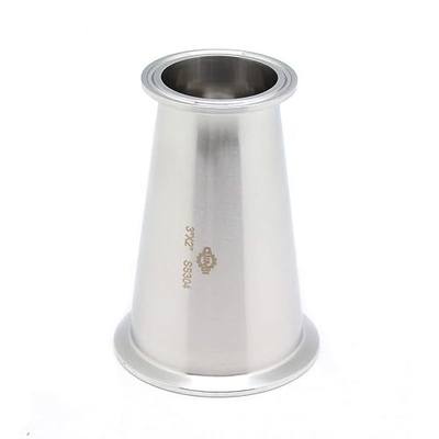 QiiMii Sanitary Tri clamp Concentric Reducer Tri Clamp Clover fittings Stainless Steel 304 Reducer (Size:3 Inch x 2 Inch)