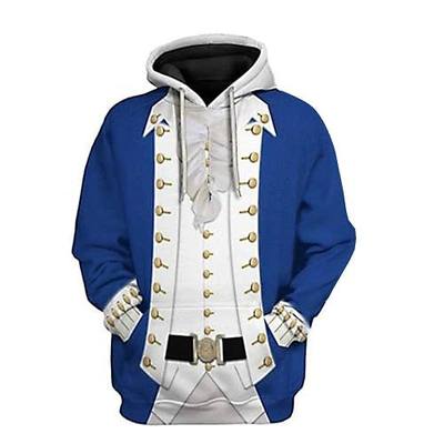 3D Printed Pullover Hoodie Hooded Sweatshirt Historical Figure Costume
