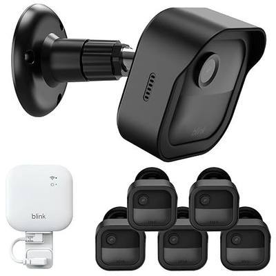 360°Adjustable Wall Mount for Blink Outdoor 4 and Blink Outdoor 2K+ Camera | 5 Pack Weatherproof Protective Covers for Blink Outdoor Camera, 360°Adjustable Mounting, Blink Sync Module Mount, Black