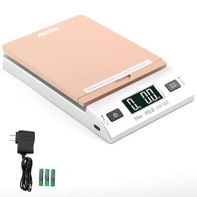 Acteck A-CK65GS High Accuracy 0.1OZ Digital Shipping Scale, Postal Scale and Mail Scale (65LB Gold)
