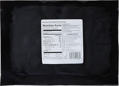 Amazon Fresh Brand, Beef Chuck Center Roast, Boneless, USDA Choice, 2 lb