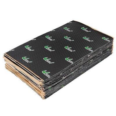 uxcell 34pcs 80mil 36sqft Sound Deadener Heat Insulation Mat Butyl Pad Damping Self Adhesive Deadening Material for Car Roof Floor Sound Barrier Black