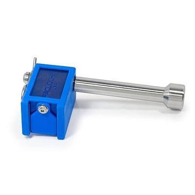 PACLOCK's 80-Series Trailer Hitch Lock, UCS, 250" Pin for 2-1/2" Receivers, High Performance 6-Pin Cylinder, One Lock Keyed to a Number U-Pick! w/ 2 Keys, Blue