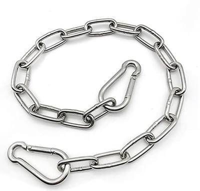 Heavy Duty Stainless Steel Chain 550LB Capacity for Punching Bags Hanging Chair Hammocks Swing Trapeze Yoga