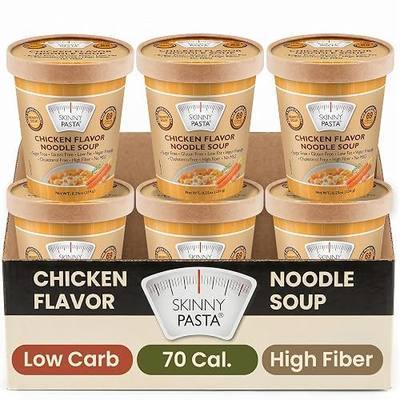 SKINNY PASTA Chicken Soup - Healthy Shirataki Konjac Noodles - Low Carb Keto Pasta, Vegan, Gluten-Free, 6 Pack