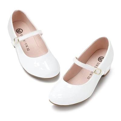 MIXIN Girls Mary Jane Dress Shoes - Princess Ballerina Flats Low Heels for School Party Wedding, Back to School Shoes for Girls (Little Kid/Big Kids)