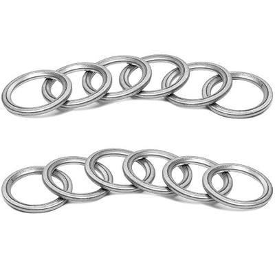 Aluminium Oil Drain Plug Gaskets - 14mm Crush Washer for Leak Proof Sealing - Durable & Reliable Oil Plug Washer - Compatible with Audi & VW Part# N0138157 (Pack of 12)