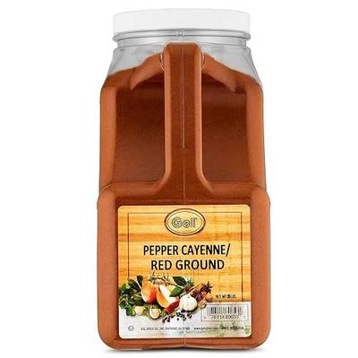 Gel Spice Red Cayenne Pepper – 40,000 Heat Units, Natural Red Pepper Spice (5 LB) – Commercial and Home Cooking, SQF 2 and Kosher Certified