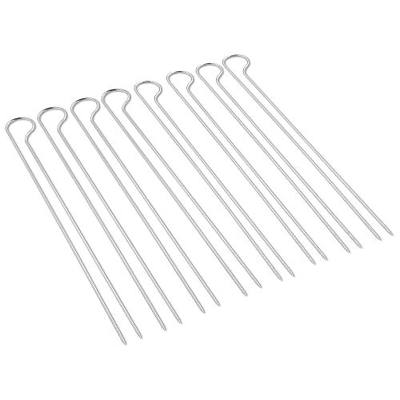 Weber Grilling Skewer Set – 8‑Piece Dual‑Pronged Stainless‑Steel BBQ Skewers for Secure, Even Grilling of Kebabs, Veggies & Meats - Grill Accessory