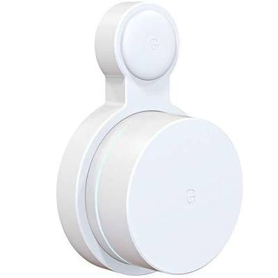 Outlet Wall Mount for Google WiFi AC1200, Google Wifi Wall Mount, 1 Pack | No Messy Wires, Space-Saving, Easy to Move, Outlet Mount for Google Mesh WiFi Router, Best Design for Winding Power Cord