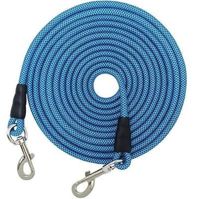 15FT 20FT 40FT 60FT 75FT Long Dog Tether, Tie Out Rope Dog Lead for Yard, Obedience Recall Training Outdoor Camping, Playing, Backyard Cord for Large Medium Dogs (15FT * 3/8")