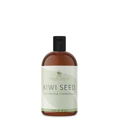 Kiwi Seed Oil - 8 oz - Pure, All Natural, Cold Pressed, Unrefined, Carrier Oil Perfect for Hair, Skin, Scalp, Body Care Vegan Moisturizer, DIY, Cosmetics - Packaging May Vary