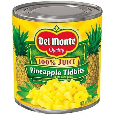 Del Monte Pineapple Chunks In 100% Juice 15.25 oz. Pull-Top Can, 12 Pack, 15.25 Oz (Pack Of 12)
