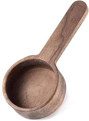 Coffee Spoons, ablespoon Scoop, Coffee Ground Spoon, Measuring for Ground Beans or tea, Soup Cooking Mixing Stirrer Kitchen Tools Utensils, 1 Wooden Tea Scoop (Walnut Wooden 3.86 in)