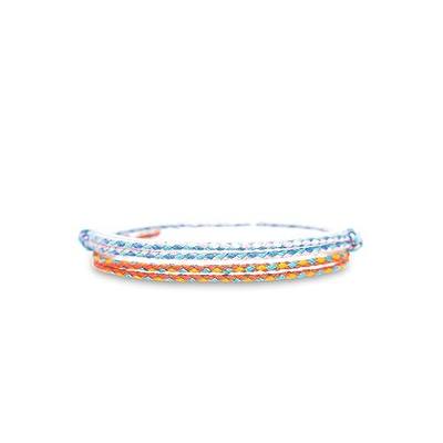 Made by Nami 2 Pcs Wave String Ankle Bracelets for Women Waterproof & Adjustable Thin Braided Anklet Surfer Boho Ankle Bracelet Set of 2 Beach Accessories