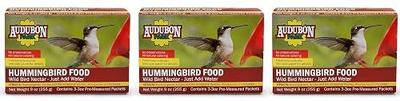 Audubon Park 1661 Hummingbird Food Nectar Powder, Contains (3) 3-Ounce Packets (Thrее Рack)