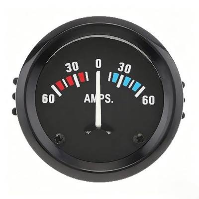 2" 52MM 12V 60-0-60 AMP Universal Ammeter Gauge Meter for Car/Boat/Truck/ATV, Replacement AMP Meter Gauge