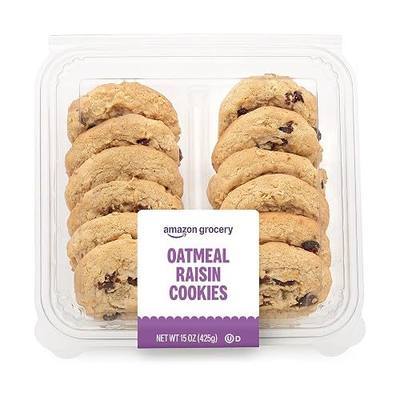 Amazon Grocery, Oatmeal Raisin Cookies, Frozen, 15 Oz, 12 Ct (Previously Amazon Fresh, Packaging May Vary)