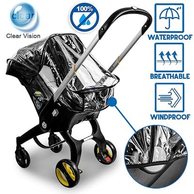 Car Seat Rain Cover,Compatible with Doona Infant Car Seat Stroller | Food Grade EVA,Universal Baby Stroller Accessory,Premium Rain Cover,Waterproof, Windproof Protection,Protect from Dust Snow