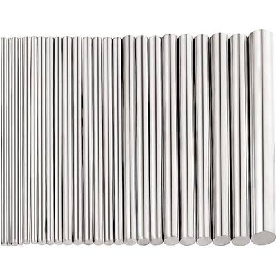24 Pcs 304 Stainless Steel Round Rods, Assorted 1.5-8 mm | 100 mm Length,with Plastic Storage Box,Drift Punch Stock, DIY Craft Models, Assorted Sizes