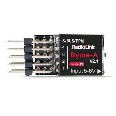 Radiolink Byme-A V2.1 RC Flight Controller Airplane Gyro Stabilizer with 6 Flight Modes 4 Channels for A560 Stunt, 3D Fixed-Wing Airplane, Straight Wing, Jet, T-Tail Aircraft and More