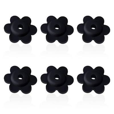 NQ Garden Flag Rubber Stopper, Holder for Indoor and Outdoor Yard Garden Flag Pole Stand, 6-Pack (Only Stoppers)