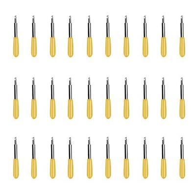 30 Pcs Replacement Blades for Explore Air 2 Vinyl Cutting Blade 30 Degree Cutting Plotter Blades Blades for Maker Expression Vinyl Cutter Machines (Yellow)