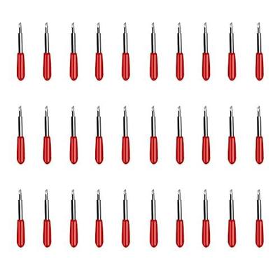 30 Pack Replacement Blades for Explore Air 2 Vinyl Cutting Blade 45 Degree Cutting Plotter Blades Blades for Maker Expression Vinyl Cutter Machines Deep Cut Blade (Red)