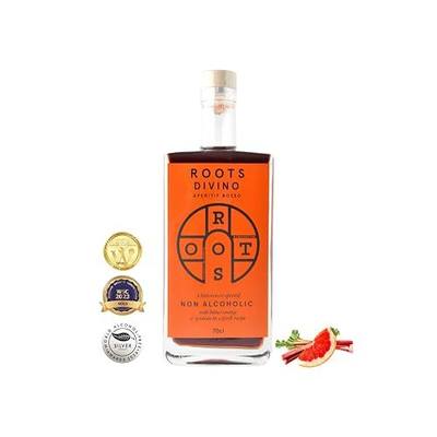 Roots Divino Rosso Non-Alcoholic Vermouth, Greek Wine-Based, 700 ml