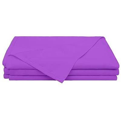 BEDSUM Cal King Flat Sheet Only - Microfiber Top Sheet, Purple