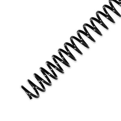 HOUYEE 100 Pcs Plastic Spiral Binding Coils,12mm(1/2”),4:1 Pitch,48 Loops | Coil Binding Spines, Spiral Binder Coils for Letter Size, 90 Sheets Capacity, for Office and School (Black)
