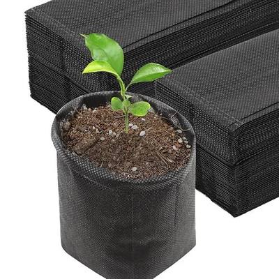Black Plant Grow Bags for Plants Nursery, Pack of 200 5.5x5.9 Breathable Non-Woven Fabric Grow Bags for Planting Seedling Pots Nursery Pots