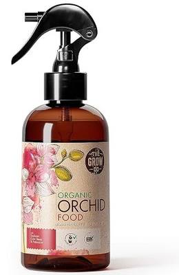 Organic Ready to Spray Orchid Food Mist - Bloom Booster Fertilizer for Orchids in Pots - Plant Nutrients for Healthy Flower & Reblooms (8 oz) | The Grow Co Bloom Booster Formula for Indoor and Outdoor Orchids, Light NPK Ratio & Urea Free for Healthy Flower & Reblooms