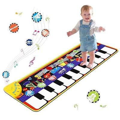 Floor Piano Mat, Keyboard Floor Dance Playmat with 28 Sounds & Music | Upgraded Musical Piano Mat for Toddlers,Sensory Educational Toy & Gift for Kids 1-5 Years Old Boys Girls