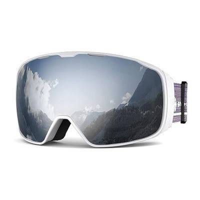 Cyklone Ski Snow Goggles with Magnetic 2 Lens for Men & Women Anti-Fog OTG UV Protection