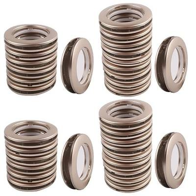 Curtain Grommet Kit for Curtains Rings, 32Pack Coffee, 1-9/16 in ID | ID/OD 40mm-70mm curtain grommets eyelets rings for drapes, fabric panels, and window treatment hardware