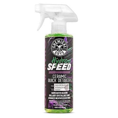 Chemical Guys, HydroSpeed Ceramic Quick Detailer Spray, Slick Gloss, 16 oz | Ceramic polymers boost gloss, slickness and water beading, tops up coatings and wax on paint, glass and wheels