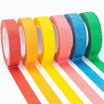 OWLKELA Colored Masking Tape 0.6" x 16 Yard Per Roll, 6 Rolls Rainbow Colors Painting Tapes, Painters Tape, Craft Tape, Labeling Tape, Paper Tape for Crafts & DIY Projects