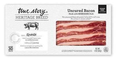 True Story Foods Uncured Kurobuta Bacon, 12 oz