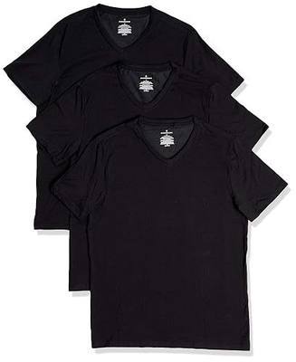Buttoned Down Men's 3-Pack Supima Cotton Stretch V-Neck Undershirts
