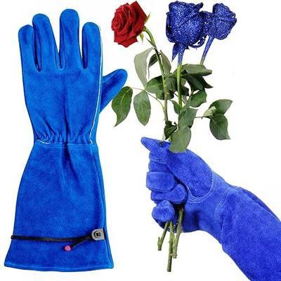 Ladies Rose Pruning Gloves, Long Thorn Proof Gauntlet Garden Gloves for Women