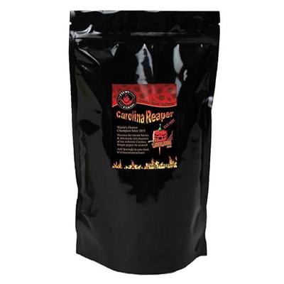 Fiery Farms Carolina Reaper Pods - 1Lb (16 oz) Bulk - 1.5M to 2M SHUs Extremely Hot Red Chili Pepper Dried Whole Pods, Pure, No Additives