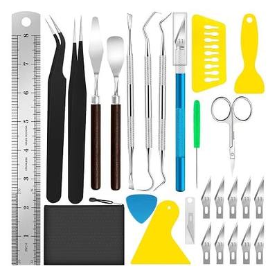 JTIEO Weeding Tools for Vinyl 26Pcs Craft Weeding Tools Kits Weeding Tool Set Scrapbooking Tools DIY Art Tools Precise Vinyl Weeding Tool Kit