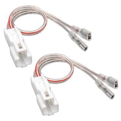 RED WOLF 2 Pin Car Dash Tweeter Speaker Wiring Harness Adapter Compatible with Toyota Tacoma 2021-2023, Highlander Hybrid 2008-2017 for Aftermarket JBL Dash Tweeters Audio Wire Cable Plug Connector