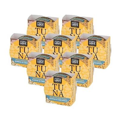 Kitchen & Love Wild Caught Tuna with Quinoa & Chickpeas in Olive Oil, 6 oz (Pack of 8)