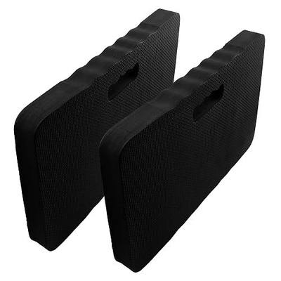 2pcs Premium Thick Kneeling Pad,Knee Pads for Gardening 18x11 Inch Gardening Tools Outdoor Cushions,Gardening Gifts for Women&Baby Bath Essentials (EVA-Soft, Black)
