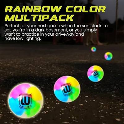 Winnwell Sports Street Hockey Balls - Indoor & Outdoor Balls with Storage Bag - Ideal for Road & Street Hockey Games 65mm & 50 Gram Weight