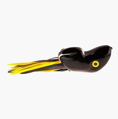 Scum Frog Popper Topwater Bass Fishing Hollow Body Frog Lure with Weedless Hooks, Green