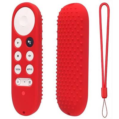 Silicone Case for Chromecast with Google TV 2020 Voice Remote Protective Cover for 2020 Chromecast Voice Remote (Red)