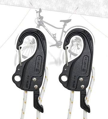 ORXPLUS Tools 2-Piece Rope Tightener Mechanism Lock Adjuster | Tie Down Lock Fits 1/10" to 1/4" Cord for Camping, Boating, Fishing and Garage Cargo Loading.